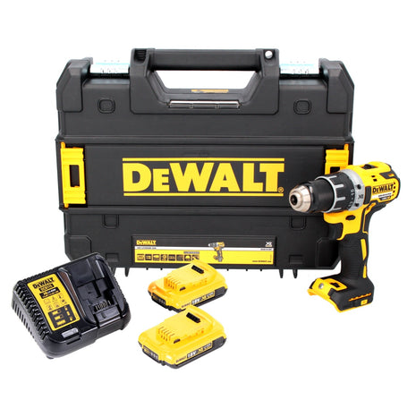 DeWalt DCD 791 D2 Akku Bohrschrauber 18 V 70 Nm Brushless + 2x Akku 2,0 Ah + Ladegerät + TSTAK - Toolbrothers