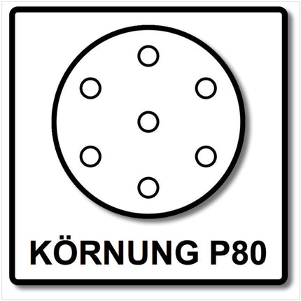 Bosch SIA Scheibe Keramik Schleifnetz 7500 125 mm Körnung P80 50 Stück ( F03E006897 ) - Toolbrothers