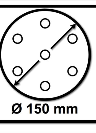 Bosch SIA Scheibe Keramik Schleifnetz 7500 150 mm Körnung P80 50 Stück ( F03E00688Y ) - Toolbrothers