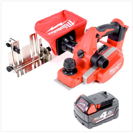 Milwaukee M18 BP - 401 18 V Akku Hobel + M18 B4 4,0 Ah Akku - Toolbrothers