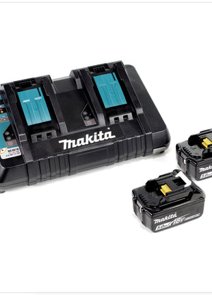 Makita DLM 431 PT2 Akku Rasenmäher 36V ( 2x18V ) 43cm + 2x Akku 5,0Ah + Doppelladegerät - Toolbrothers