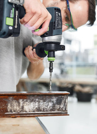 Festool HSS D 3/33 CE/M-Set Spiralbohrer ( 493421 ) für Festool Akku-Bohrschrauber und Akku-Schlagbohrschrauber mit FastFix Aufnahme und Werkzeugfutter WH-CE CENTROTEC