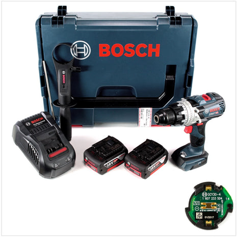 Bosch GSB 18V-85 C Akku Schlagbohrschrauber 18V 85Nm 1/2" Brushless + 2x Akku 5,0Ah + Ladegerät + Connectivity Modul + L-Boxx ( 06019G0301 ) - Toolbrothers