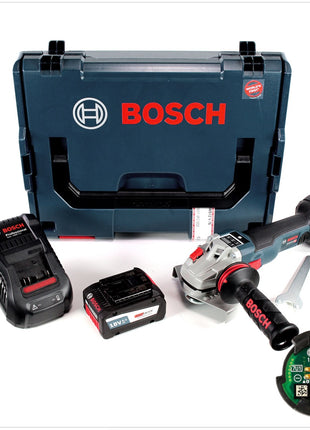 Bosch GWS 18 V-125 SC Professional 125 mm Akku Winkelschleifer in L-Boxx mit GCY 30-4 Connectivity Modul und 1x 6,3 Ah EneRacer Akku und Ladegerät - Toolbrothers