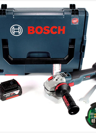 Bosch GWS 18 V-125 SC Professional 125 mm Akku Winkelschleifer in L-Boxx mit GCY 30-4 Connectivity Modul und 1x GBA 5,0 Ah Akku - Toolbrothers