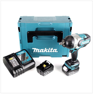 Makita DTW 1002 RMJ Akku Schlagschrauber 1/2“ 18V 1000Nm Brushless + 2x Akku 4,0Ah + Ladegerät + Makpac