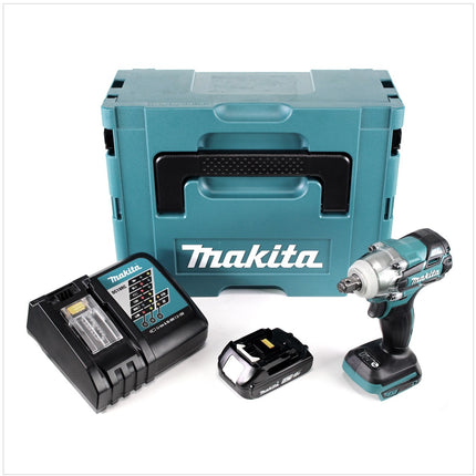 Makita DTW 285 RA1J Akku Schlagschrauber 18 V 280 Nm 1/2" Brushless + 1x Akku 2,0 Ah + Ladegerät + Makpac - Toolbrothers