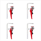 Bessey GTR 16S6 H Ganzstahl Tischzwinge mit Hebelgriff 160 / 60 mm 4er Pack - Toolbrothers