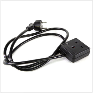 UK zu EU Netzkabel Adapter 1,5 m ( Stecker /  Kabel / Verlängerung / Konverter/ Reisestecker / Reisekabel ) UK2DE