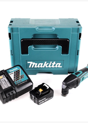 Makita DTM 50 RT1J 18V Li-Ion Akku Multifunktionswerkzeug im Makpac + 1x BL 1850 B 5,0 Ah Akku + 1x DC18RC Ladegerät - Toolbrothers