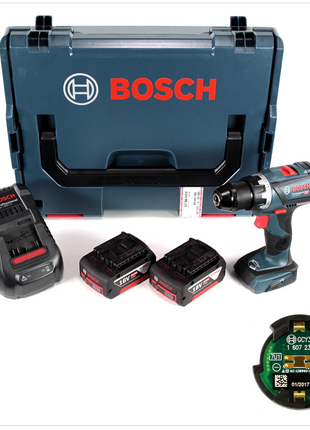 Bosch GSR 18 V-60 C Professional Brushless Li-Ion Akku Bohrschrauber in L-Boxx mit GCY 30-4 Professional Connectivity Modul + 2x GBA 5,0 Ah Akku und GAL 1880 CV Ladegerät ( 06019G1100 ) - Toolbrothers