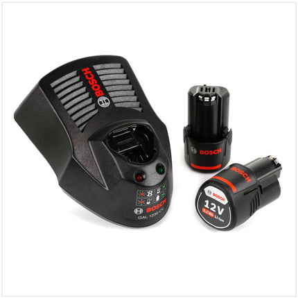 Bosch GSR 12V-15 FC Professional FlexiClick Akku Bohrschrauber mit 2 x 2 Ah Akkus + Lader in L-Boxx - Toolbrothers