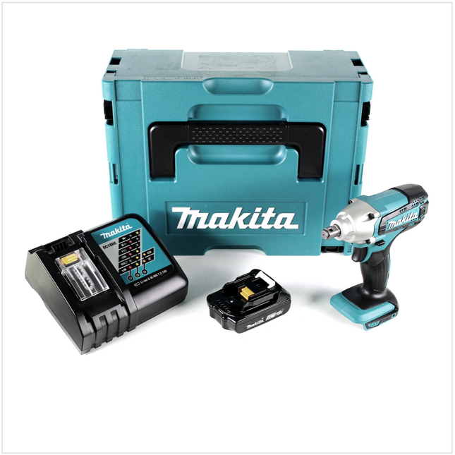 Makita DTW 190 RA1J Akku Schlagschrauber 18 V 190 Nm 1/2" + 1x Akku 2,0 Ah + Ladegerät + Makpac - Toolbrothers