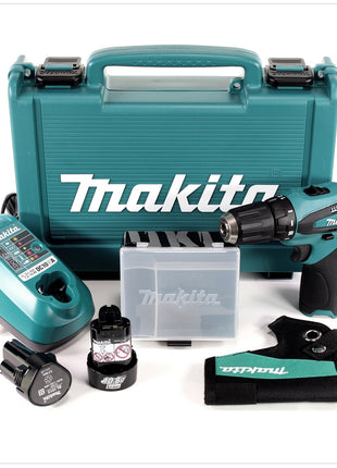 Makita DF 330 DWE 10,8 V Akku Bohrschrauber mit 2 x 1,3 Ah Akku + Ladegerät im Werkzeugkoffer - Toolbrothers