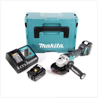 Makita DGA 455 RMJ Akku Winkelschleifer 18 V 115mm Brushless + 2x Akku 4,0Ah + Ladegerät + Makpac - Toolbrothers