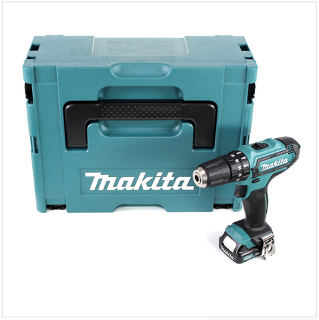 Makita HP 331 DY1J 10,8 V Li-Ion Akku Schlagbohrschrauber im Makpac + 1x BL 1020 B 2,0 Ah Akku - Toolbrothers