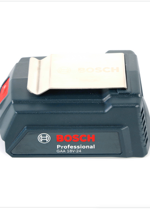 Bosch USB Power Set 18 V mit GAA Professional USB Adapter für 14,4 V / 18 V Akkus + 1x GBA 18V 2,0 Ah Li-Ion Einschub Akku + 1x Schnell Ladegerät GAL 1880 CV - Toolbrothers