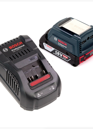 Bosch USB Power Set 18 V mit GAA Professional USB Adapter für 14,4 V / 18 V Akkus + 1x GBA 18V 2,0 Ah Li-Ion Einschub Akku + 1x Schnell Ladegerät GAL 1880 CV - Toolbrothers