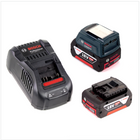 Bosch USB Power Set 18 V mit GAA Professional USB Adapter für 14,4 V / 18 V Akkus + 2x GBA 18V 5,0 Ah Li-Ion Einschub Akku + 1x Schnell Ladegerät GAL 1880 CV - Toolbrothers
