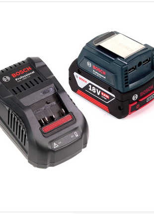 Bosch USB Power Set 18 V mit GAA Professional USB Adapter für 14,4 V / 18 V Akkus + 1x GBA 18V 6,0 Ah Li-Ion Einschub Akku + 1x Schnell Ladegerät GAL 1880 CV - Toolbrothers