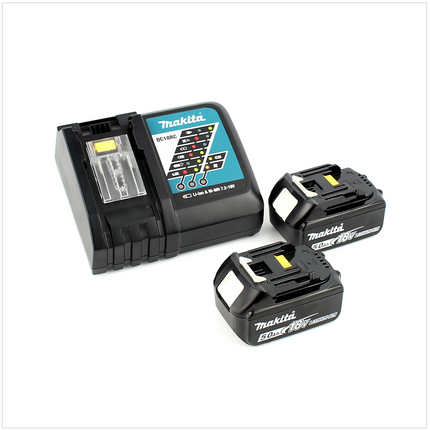 Makita DTW 285 RTJ Akku Schlagschrauber 18 V 280 Nm 1/2 " Brushless + 2x Akku 5,0 Ah + Ladegerät + Steckschlüssel Set + Makpac - Toolbrothers