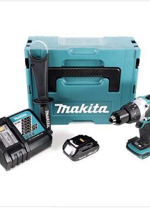 Makita DDF 458 Y1J-D 18 V Akku Bohrschrauber 91 Nm im Makpac mit 1x BL1815N 1,5 Ah Akku und DC18RC Ladegerät - Toolbrothers