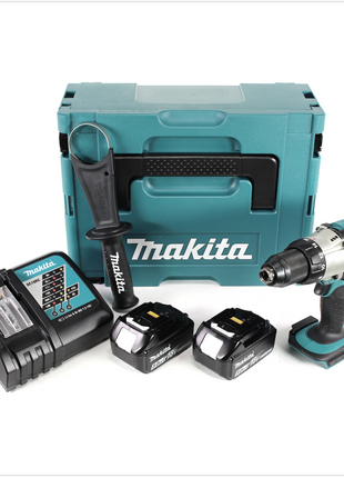 Makita DDF 451 RTJ Akku Bohrschrauber 18V 80Nm + 2x Akkus 5,0Ah + Ladegerät im Makpac - Toolbrothers