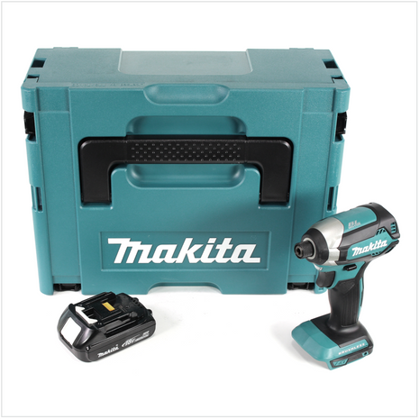 Makita DTD 153 Y1J 18 V Akku Brushless Schlagschrauber im Makpac + 1x BL 1815 N 1,5 Ah Li-Ion Akku - Toolbrothers