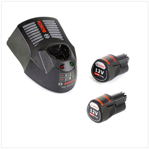 Bosch Starter-Set 12 V mit 2x GBA 12 V 3,0 Ah Akku und GAL 1230 CV Ladegerät