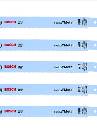 Bosch 5x Säbelsägeblätter S 918 AF 150 mm Basic for Metal ( 2608651780 ) - Toolbrothers