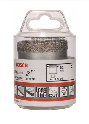 Bosch Diamanttrockenbohrer 51 mm Dry Speed / Milling Cutter best for Ceramic ( 2608587125 ) - Toolbrothers