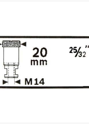 Bosch Diamanttrockenbohrer 20 mm Dry Speed / Milling Cutter best for Ceramic ( 2608587115 ) - Toolbrothers