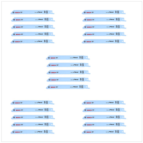 Bosch 25 Säbelsägeblätter S 918 BF 150 mm Basic for Metal ( 5 x 2608651781 ) - Toolbrothers