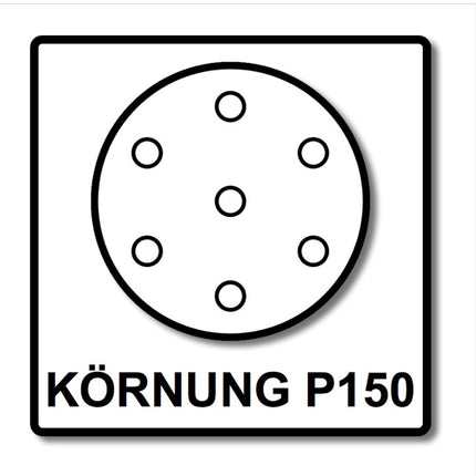 Festool STF D125 P150 GR NET/50 Netzschleifmittel Granat Net ( 203297 ) für RO 125, ES 125, ETS 125, ETSC 125, ES-ETS 125, ES-ETSC 125, ETS EC 125, LEX 125