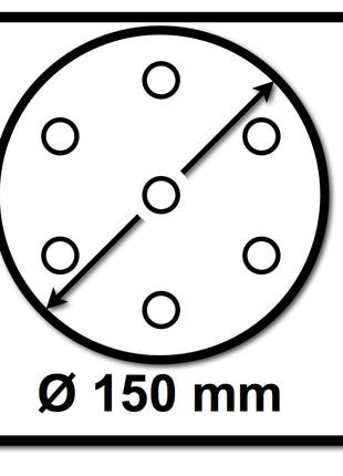 Festool Netzschleifmittel	STF D150 P180 GR NET/50 150 mm / 50 Stk. ( 203307 ) - Toolbrothers