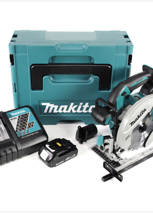 Makita DHS 680 RY1J Akku Handkreissäge 18 V 165 mm Brushless + 1x Akku 1,5 Ah + Ladegerät + Makpac - Toolbrothers