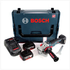 Bosch GWS 18 V-125 SC Professional Akku Winkelschleifer 125 mm brushless in L-Boxx mit 2x GBA 6,0 Ah Akku und GAL 1880 CV Ladegerät - Toolbrothers