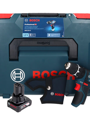 Bosch GSB 12V-15 Professional Akku Schlagbohrschrauber 12 V 30 Nm + 1x Akku 6,0 Ah + L-Boxx - ohne Ladegerät - Toolbrothers