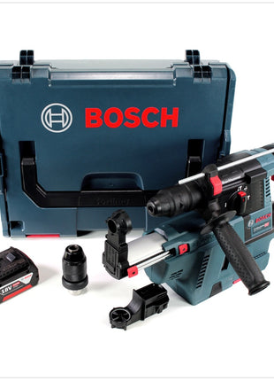 Bosch GBH 18V-26 F Akku Bohrhammer 18V 2,6J SDS-Plus in L-Boxx mit GDE 18V-16 Staubabsaugung + 1x 5Ah Akku - Toolbrothers