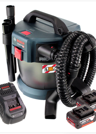 Bosch GAS 18V-10 L Professional Li-Ion Akku Staubsauger Nass- und Trockensauger + 2x GBA 5,0 Ah Akku + GAL 1880 CV Ladegerät - Toolbrothers