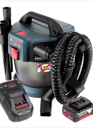 Bosch GAS 18V-10 L Professional Li-Ion Akku Staubsauger Nass- und Trockensauger + 1x GBA 6,0 Ah Akku + GAL 1880 CV Ladegerät - Toolbrothers