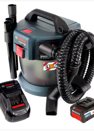 Bosch GAS 18V-10 L Professional Li-Ion Akku Staubsauger Nass- und Trockensauger + 1x GBA 6,3 Ah EneRacer Akku + GAL 1880 CV Ladegerät - Toolbrothers