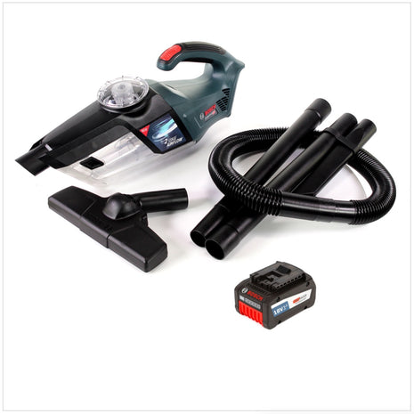 Bosch GAS 18V-1 Professional Li-Ion Akku Staubsauger Hand Sauger + 1x GBA 6,3 Ah EneRacer Akku, ohne Ladegerät - Toolbrothers