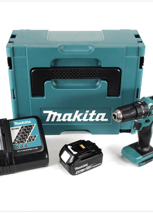 Makita DHP 483 RM1J Akku Schlagbohrschrauber 18V 40Nm im Makpac + 1x 4,0 Ah Akku +Ladegerät