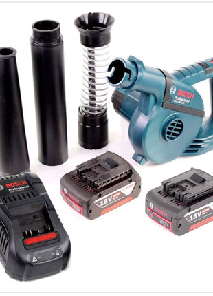 Bosch GBL 18 V-120 Akku Gebläse Laubbläser mit 2x Bosch GBA 18 V 6,0 Ah Akku + GAL 1880 CV Ladegerät - Toolbrothers