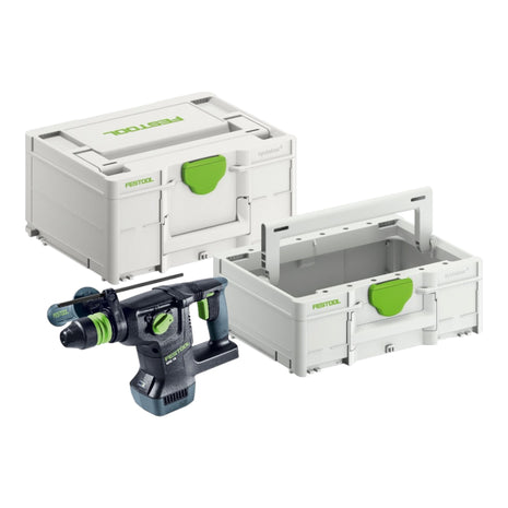 Martello combinato a batteria Festool KHC 18 EB-Basic 18 V 2,6 J SDS-Plus Brushless ( 577447 ) + Systainer + Systainer ToolBox SYS3 TB M 137